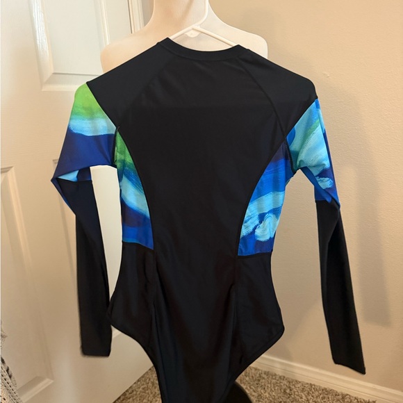 Women's Black and Blue Swimwear - Picture 2 of 6